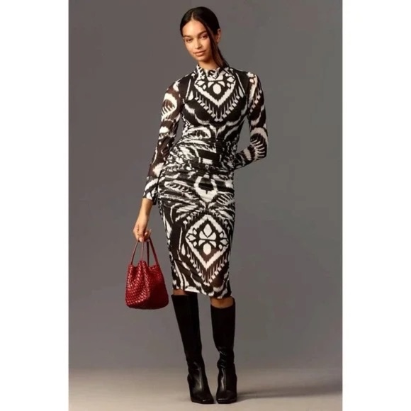 FARM Rio Dresses & Skirts - NWT FARM RIO PINEAPPLE IKAT TULLE MIDI DRESS, MEDIUM